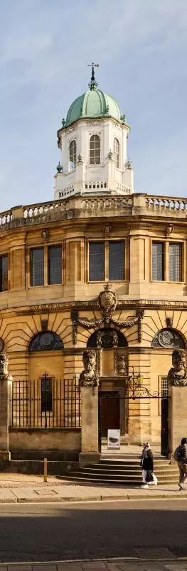 The Sheldonian Theatre as seen from the Weston Library